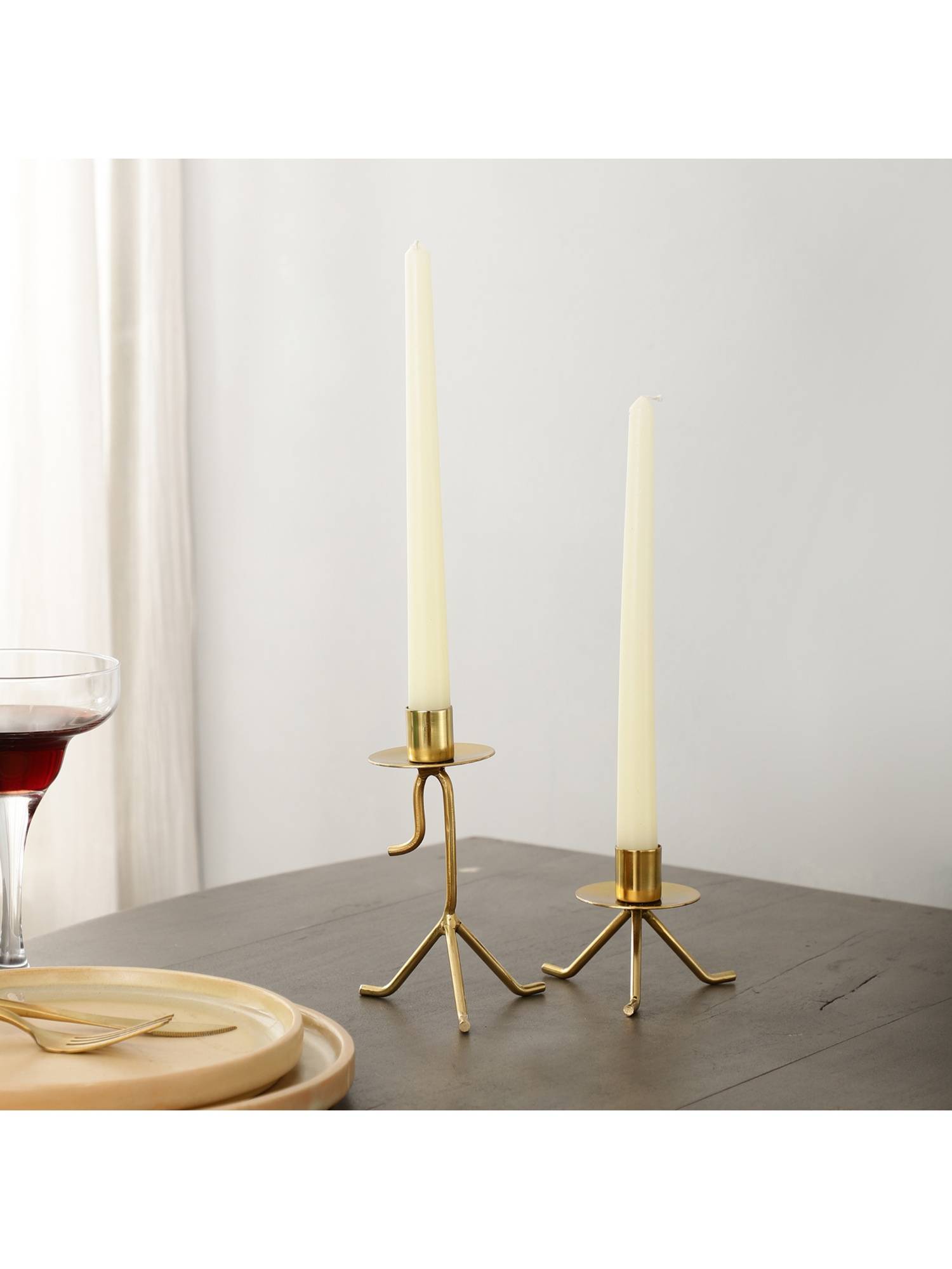 De Maison Decor Marquesa Glow Candle Holder in Gold