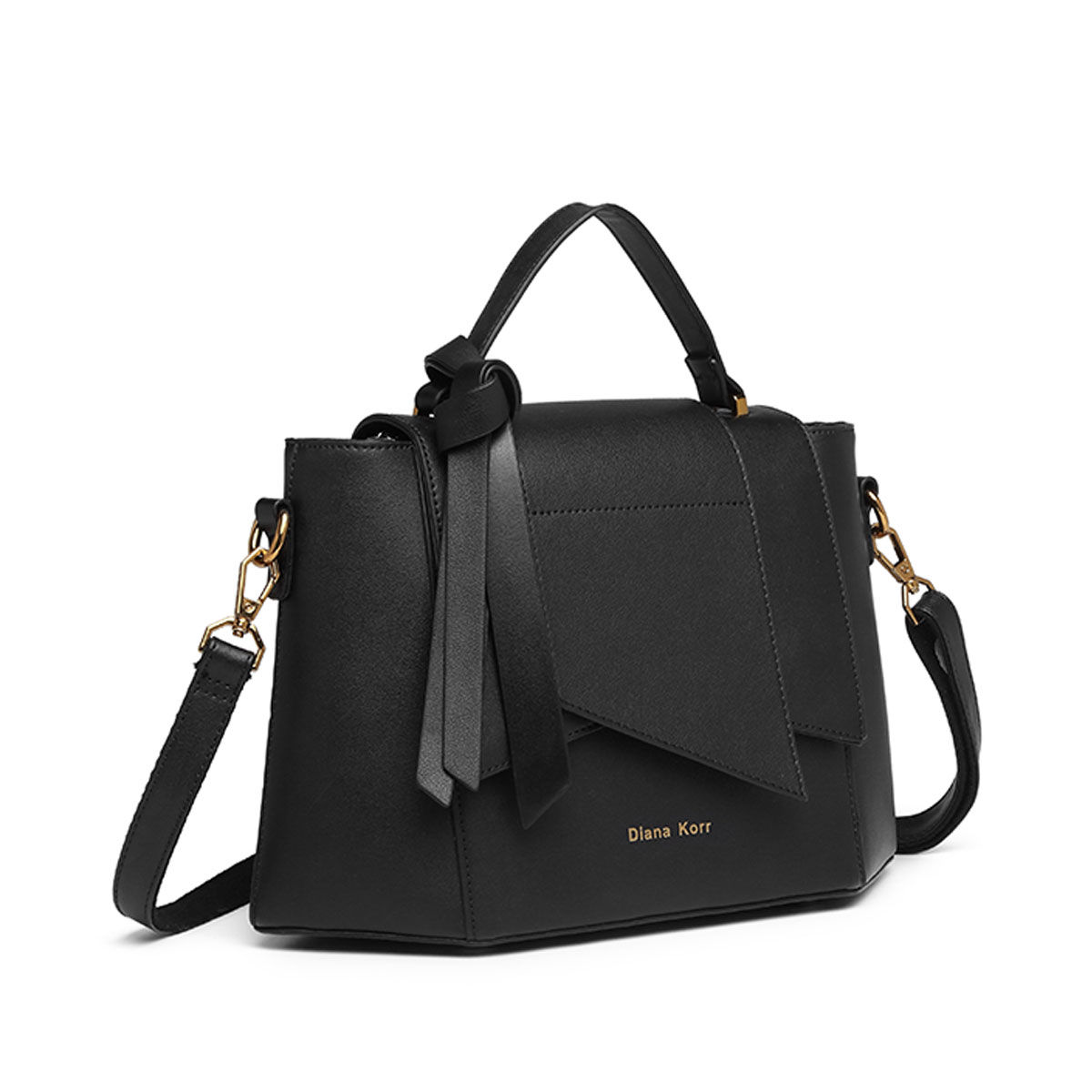 Buy Diana Korr Clarque Link Tie Knot Satchel Black Online