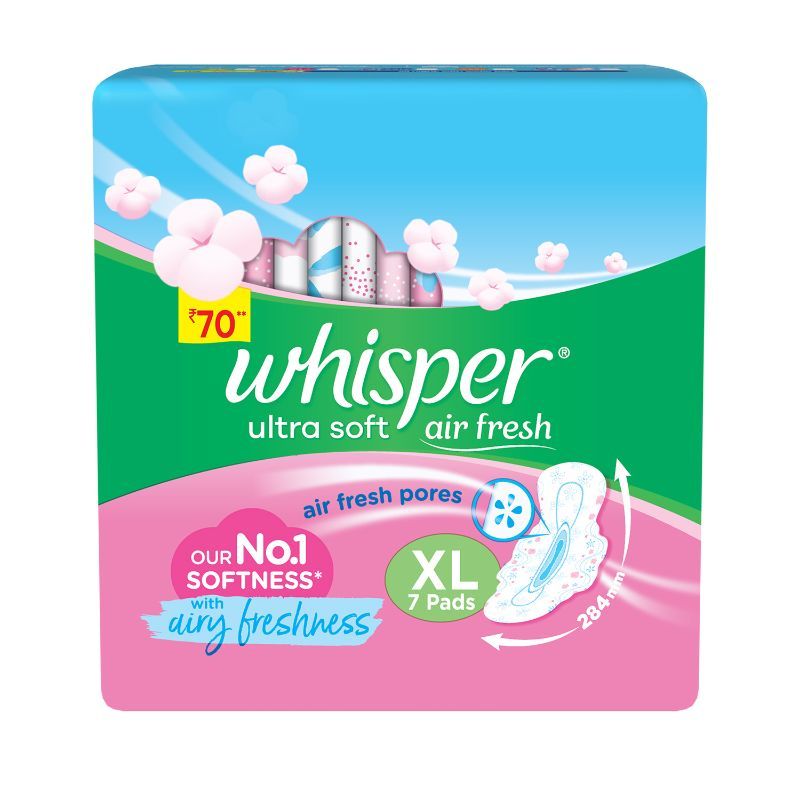 Whisper Ultra Soft Xl 7s Sanitary Pads for Women