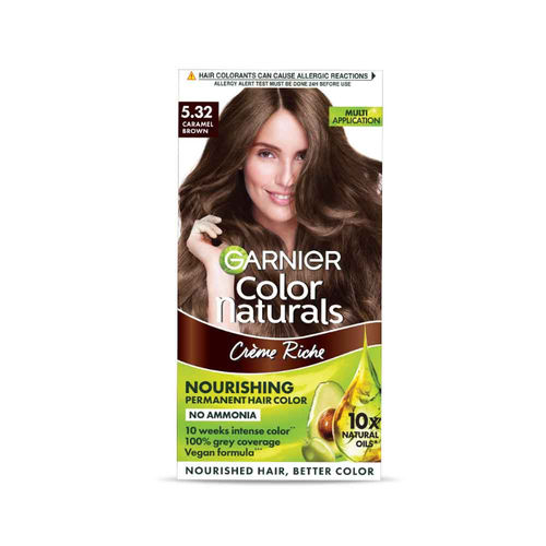 Garnier Color Naturals Creme Riche Hair Color  Caramel Brown: Buy Garnier  Color Naturals Creme Riche Hair Color  Caramel Brown Online at Best  Price in India | Nykaa