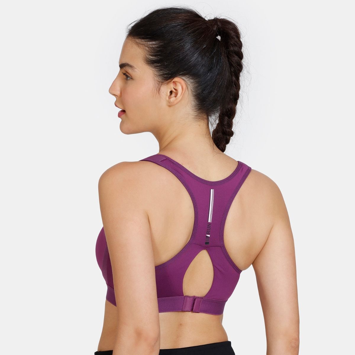 Zivame Zelocity High Impact Quick Dry Sports Bra Purple Passion Buy