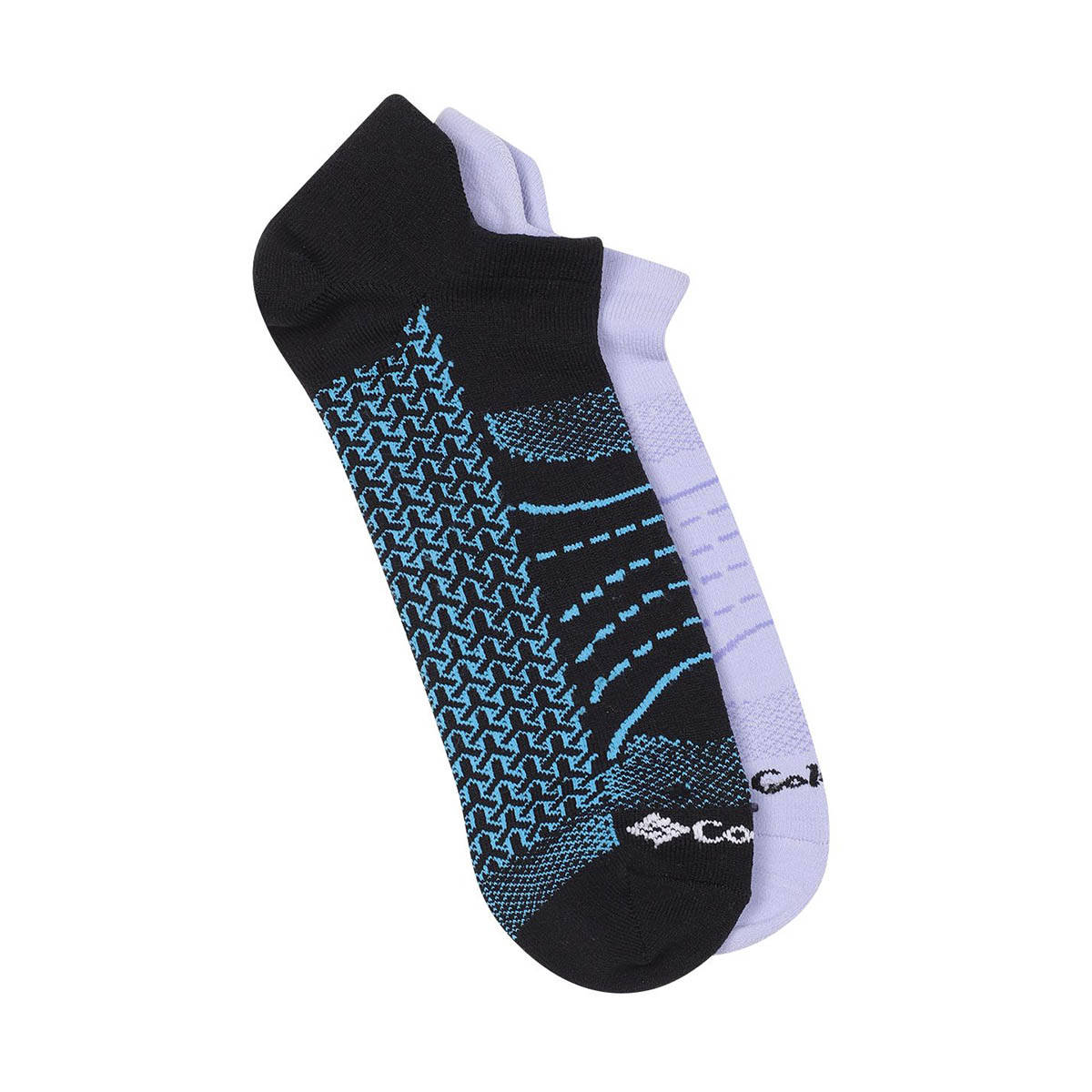 Columbia Women Multicolor Mapped Brr Lightweight No Show Socks Pack Of 2