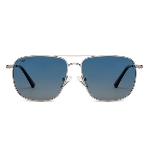 Buy Vincent Chase by Lenskart Silver Medium Square Sunglasses With