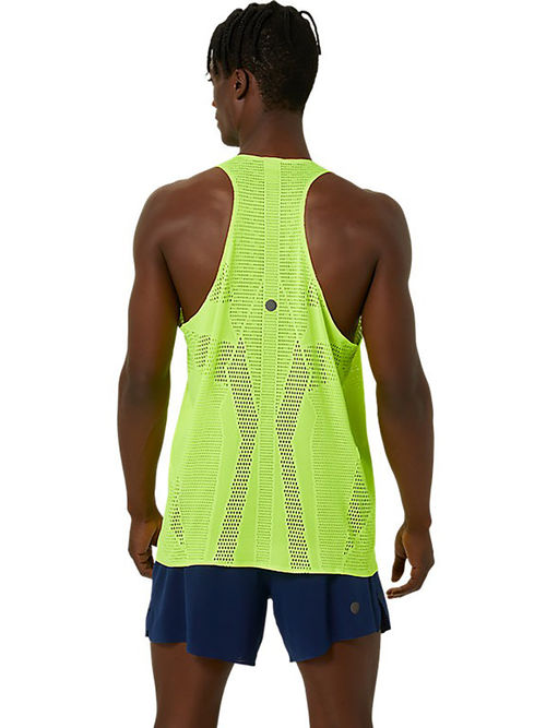 ASICS Activewear Yellow Metarun Singlet Tank