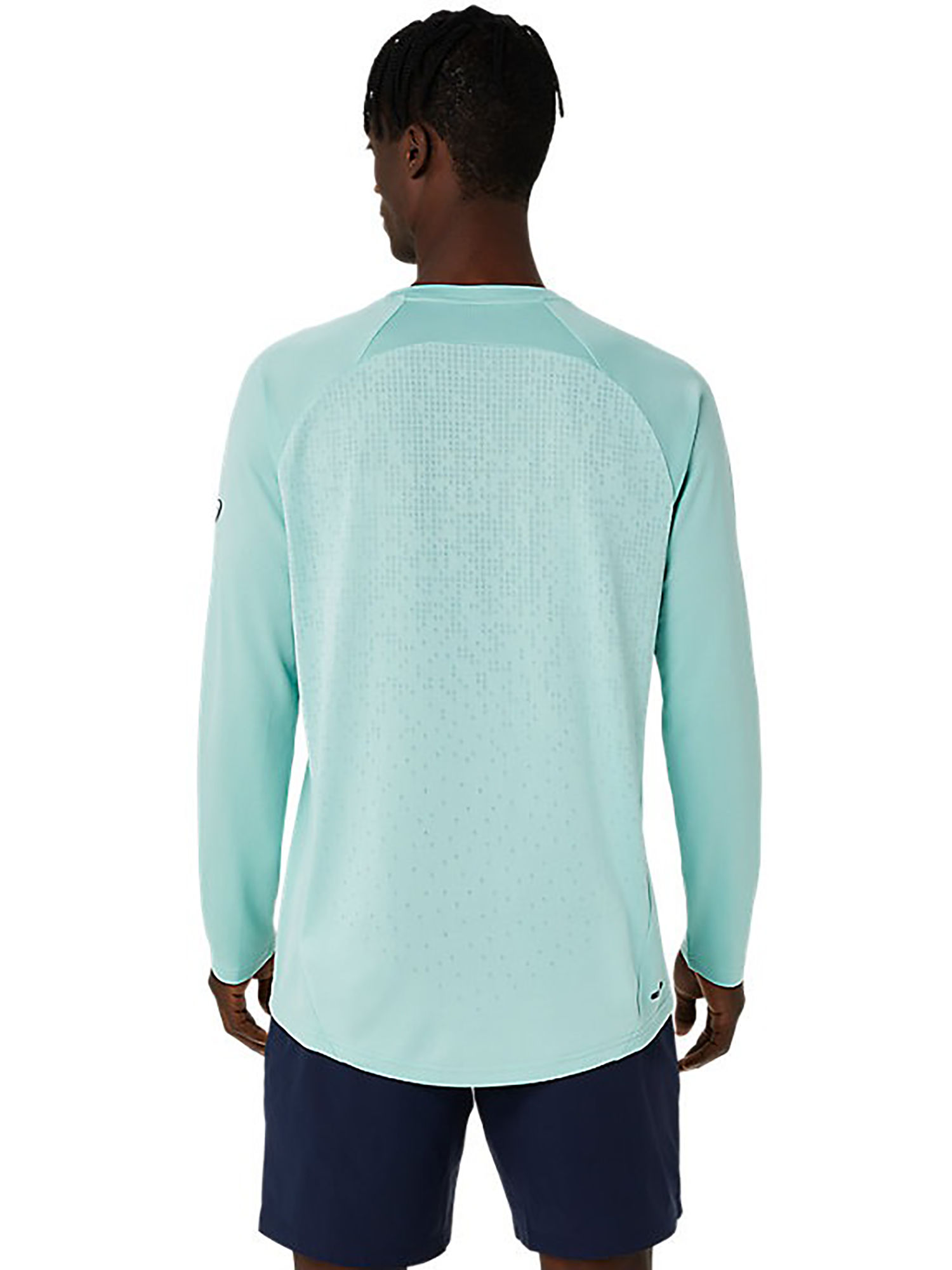 Buy ASICS Activewear Blue Actibreeze Knit Jacquard Ls Top T-Shirt