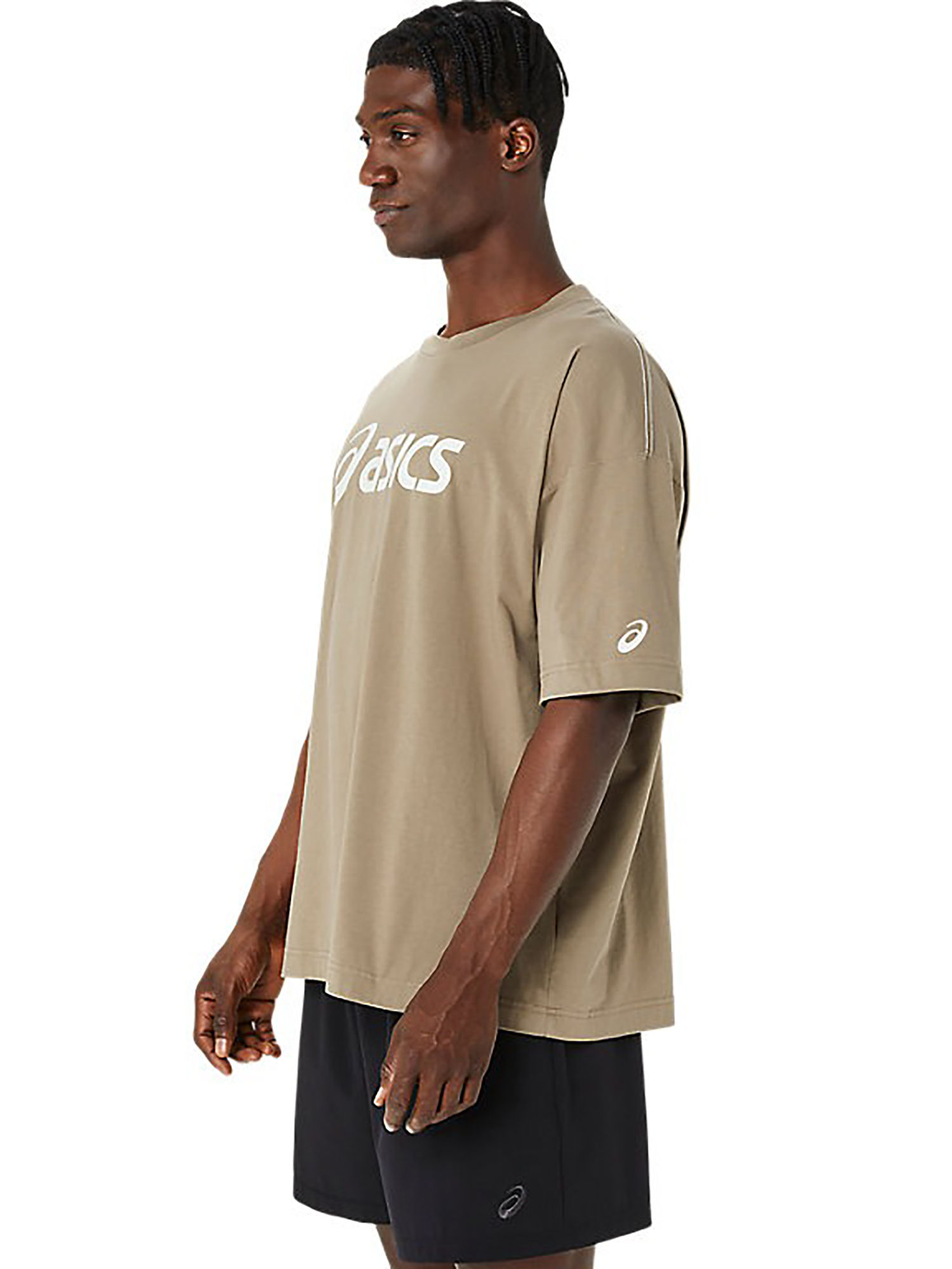 Asics t shirt beige fashion