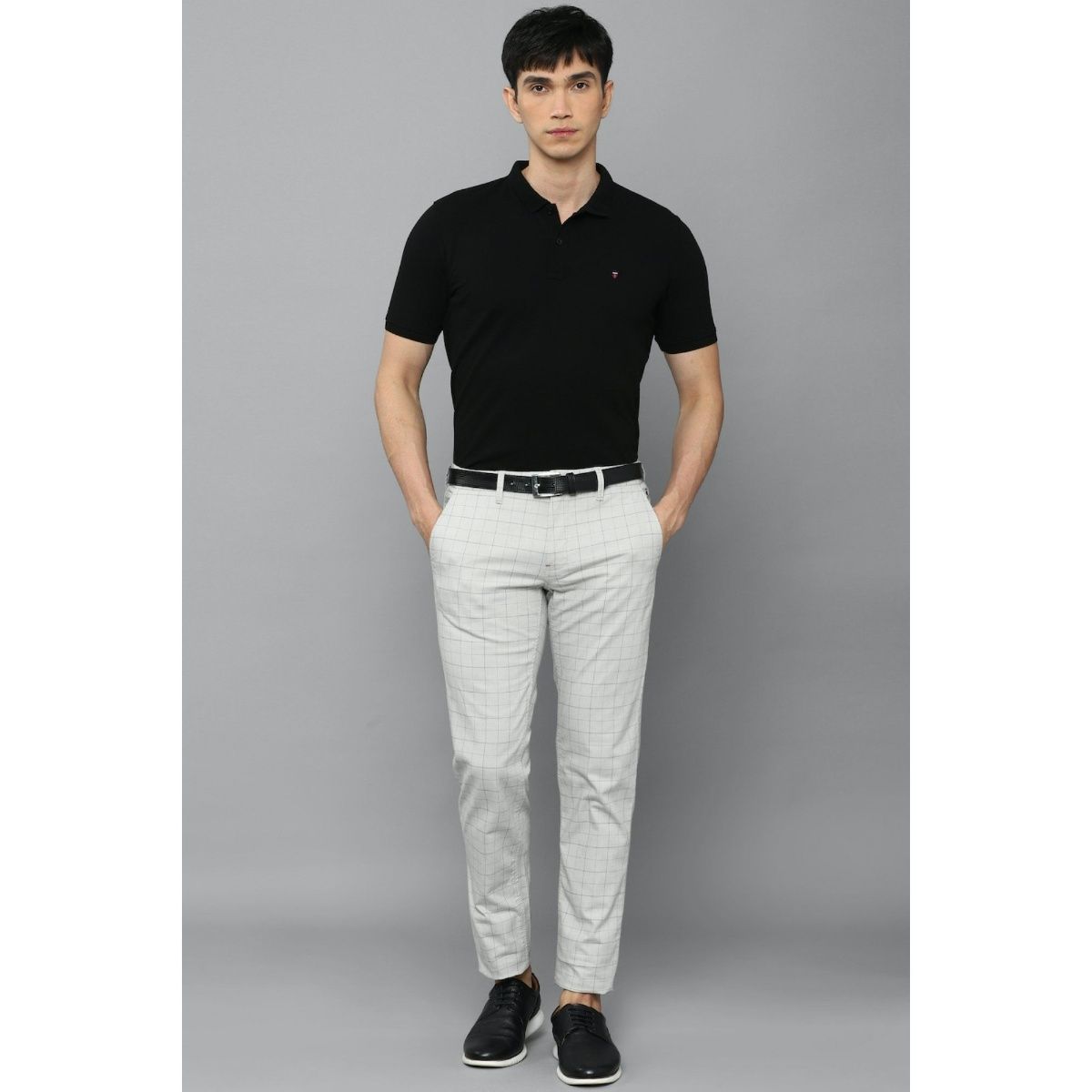 Buy Louis Philippe Grey Trousers Online - 709372 | Louis Philippe