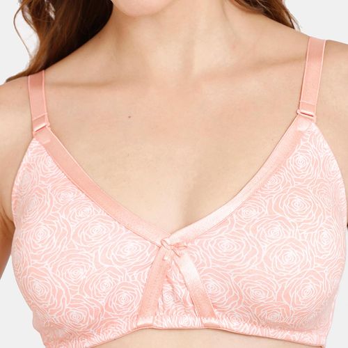 Buy Zivame Everyday Double Layered Non-wired 3-4th Coverage T-shirt Bra  Peach Pearl Peach Online