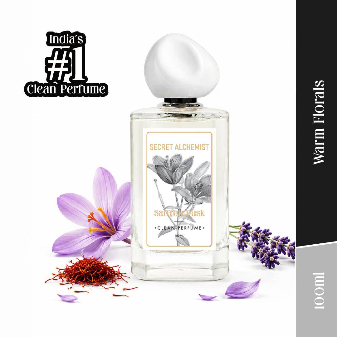 Secret Alchemist Saffron Dusk Clean Perfume Floral, Woody, for Women, Night and Everyday