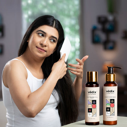 Vedix Hair Shampoo & Oil Combo-Dry Scalp - Straight Hair - Anti-Hairfall / Hair Growth Combo: Buy Vedix Hair Shampoo & Oil Combo-Dry Scalp - Straight Hair - Anti-Hairfall /Hair Growth Combo Online Vedix Hair Shampoo & Oil Combo-Dry Scalp - Straight Hair - Anti-Hairfall / Hair Growth Combo: Buy Vedix Hair Shampoo & Oil Combo-Dry Scalp - Straight Hair - Anti-Hairfall /Hair Growth Combo Online