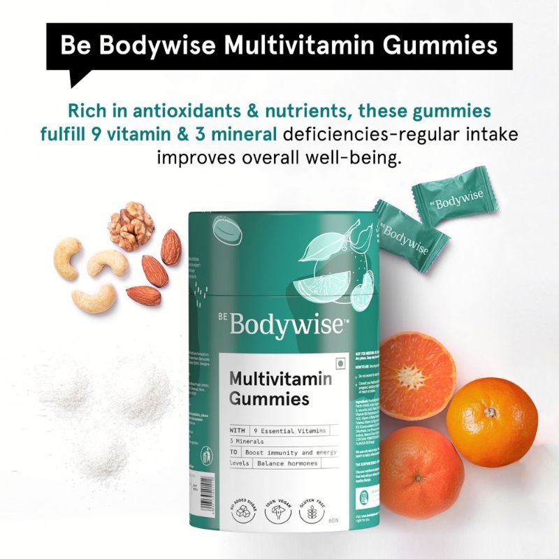 Be Bodywise Multivitamin Gummies 60 Days Pack Boosts Immunity & Energy