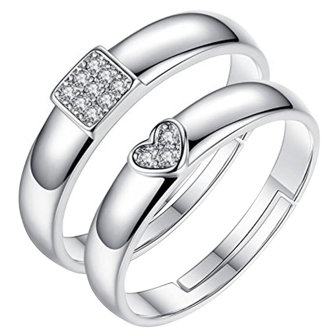 Buy Sterling Silver Wedding Ring Set, Wedding Bands, Engagement Ring,  Promise Ring, Alliance, Mens Silver Ring, Ocean Inspired Silver Ring Online  in India - Etsy