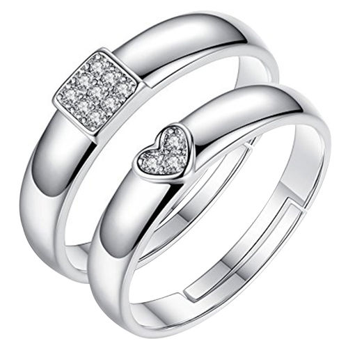Silver Ring Anniversary Promise Rings Silver Plated His And Her