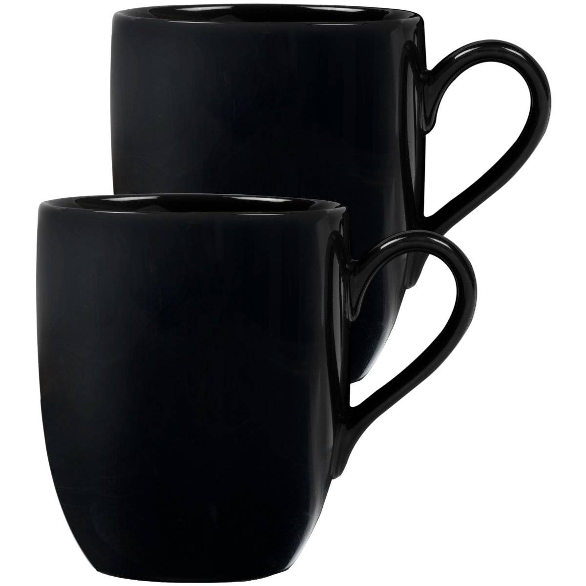 Dankotuwa Porcelain Full Glaze Coffee Mugs 350 ml Black