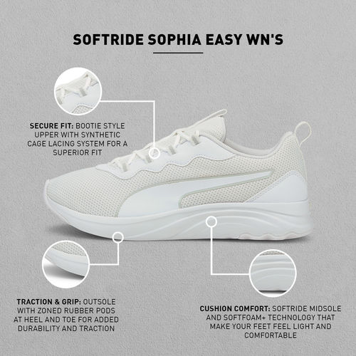 Buy Puma Softride Sophia Easy Womens White Walking Shoes Online
