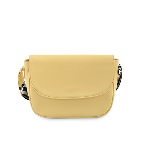 flk047284 （Buy Fastrack Butter Yellow Casual Sling Bag for Women 