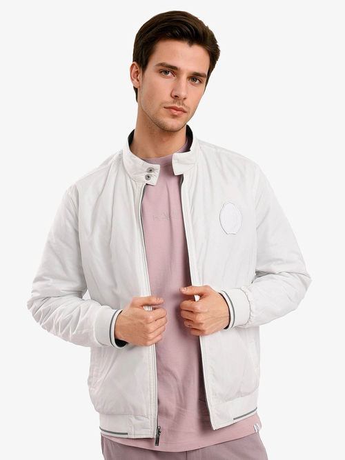 Buy Rare Rabbit Royban-2 Grey Plain Regular Fit Jacket Online