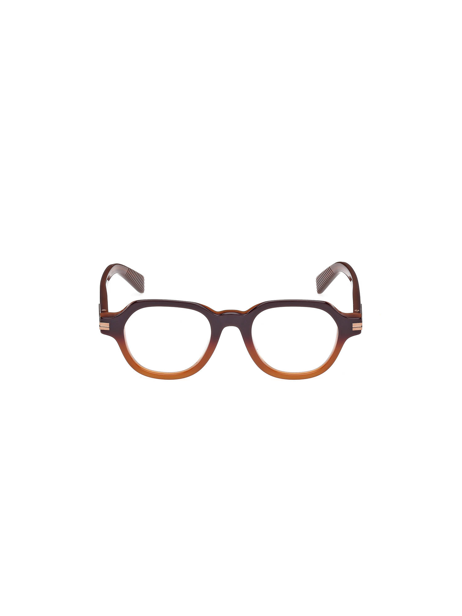 Ermenegildo Zegna Multi-Color Acetate Full Rim Round Men Frame (EZ5295 47 050) (47)