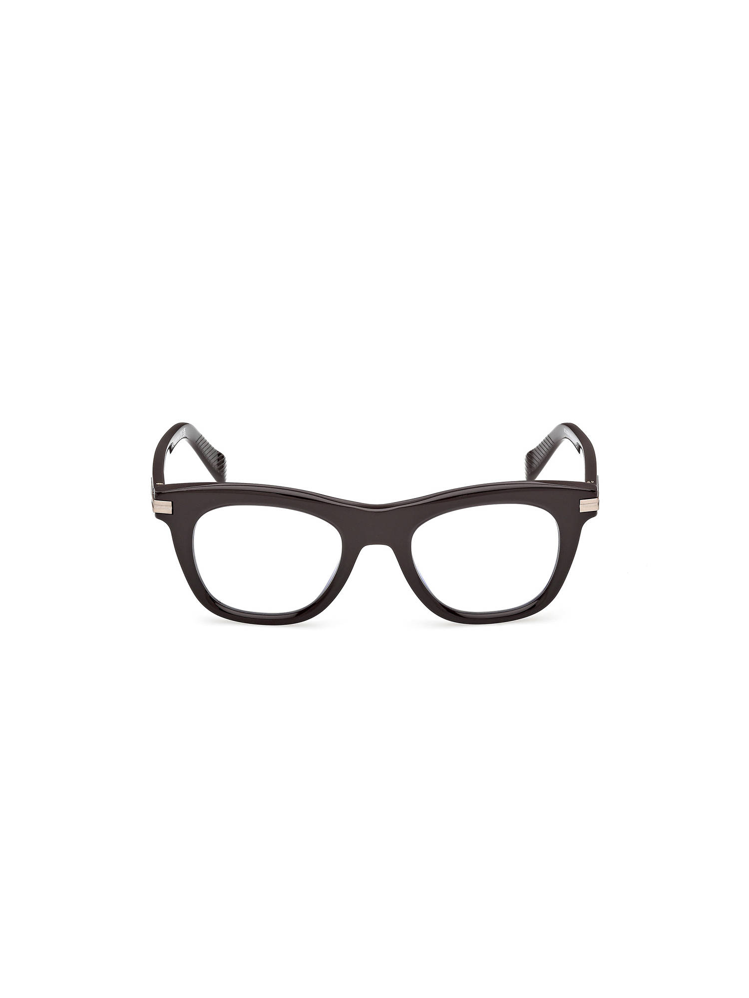 Ermenegildo Zegna Brown Acetate Full Rim Oval Men Frame (EZ5326-B 50 048) (50)