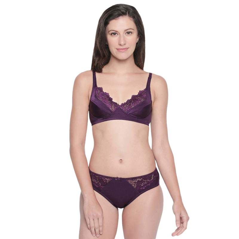 purple bra and panty set