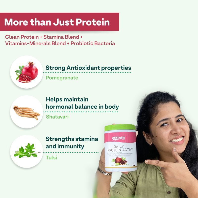 Oziva Daily Protein Activ For Women With Clean Whey Protein ...