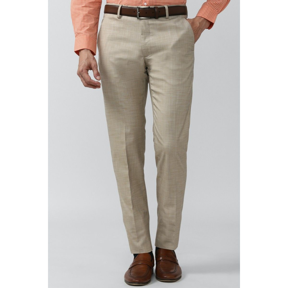 Buy Khaki Trousers & Pants for Men by PETER ENGLAND Online | Ajio.com