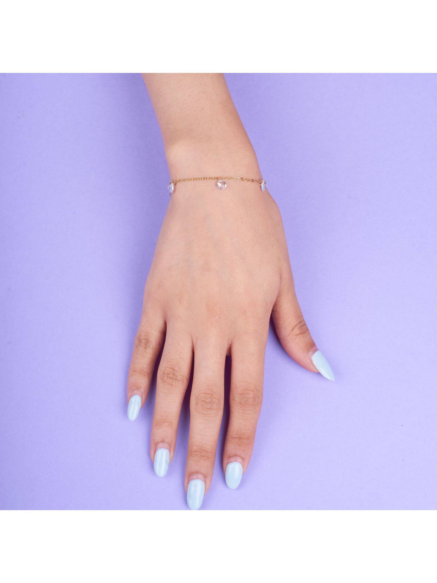 Salty Tessellated Stone Gold Bracelet