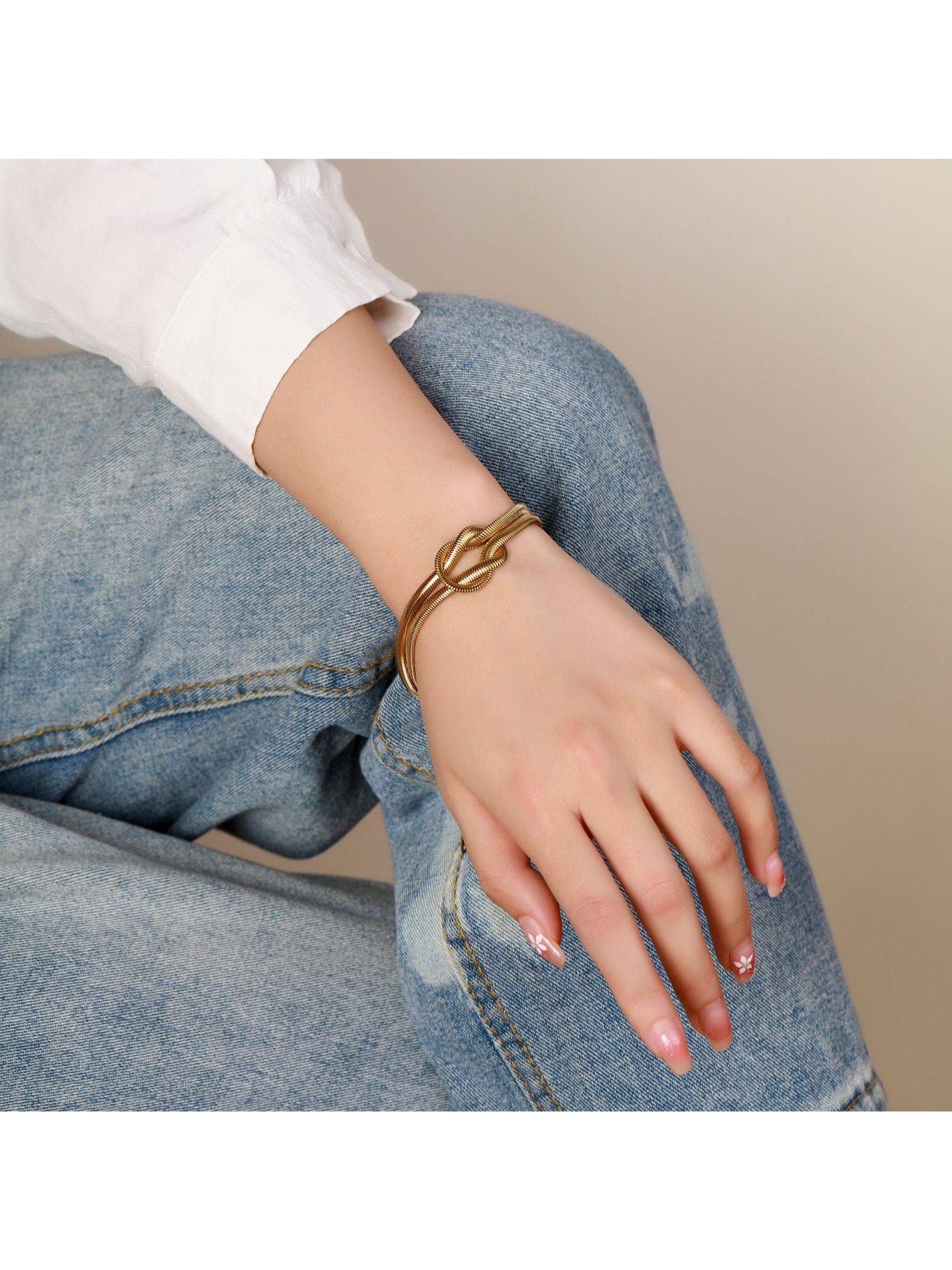 Salty Knotty Affair Gold Bracelet