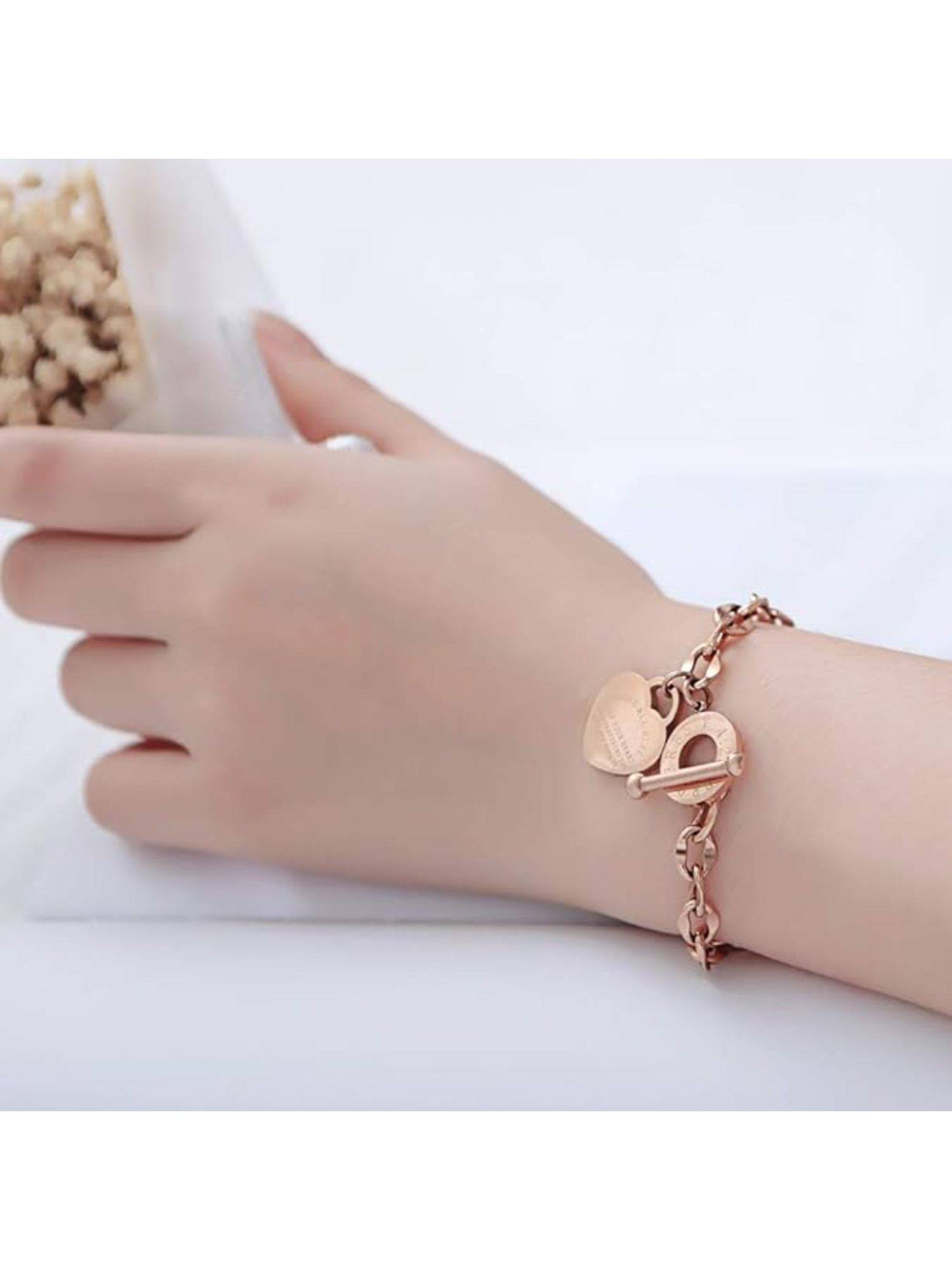 Salty Forever Linked Heart Charm Bracelet