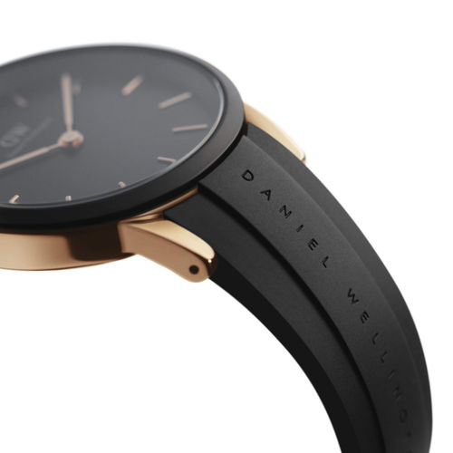 Buy Daniel Wellington Iconic Motion 40mm Rose Gold and Black Watch