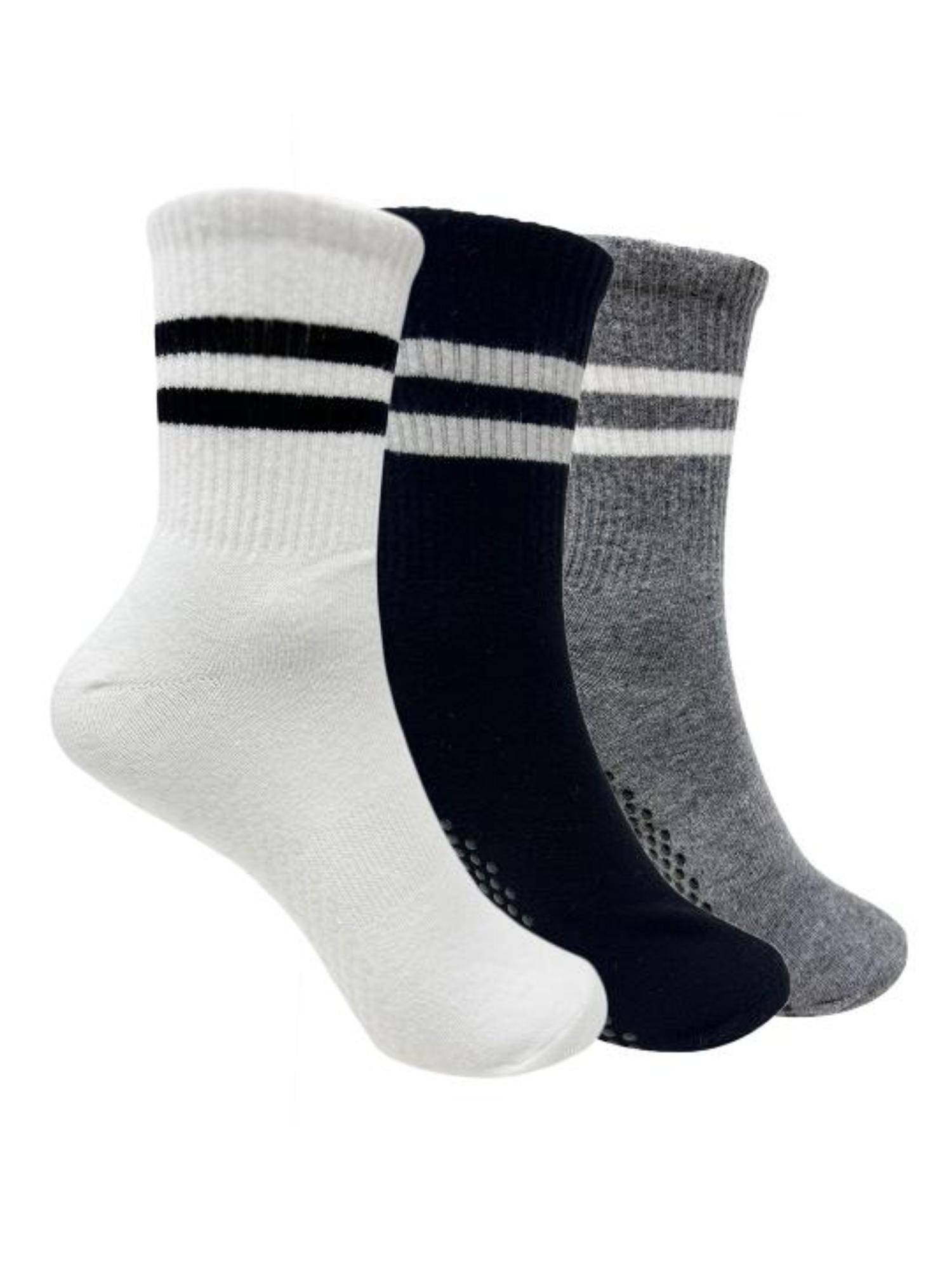 Mint & Oak Pilates & Yoga Crew-Full Length Grip Socks For Women