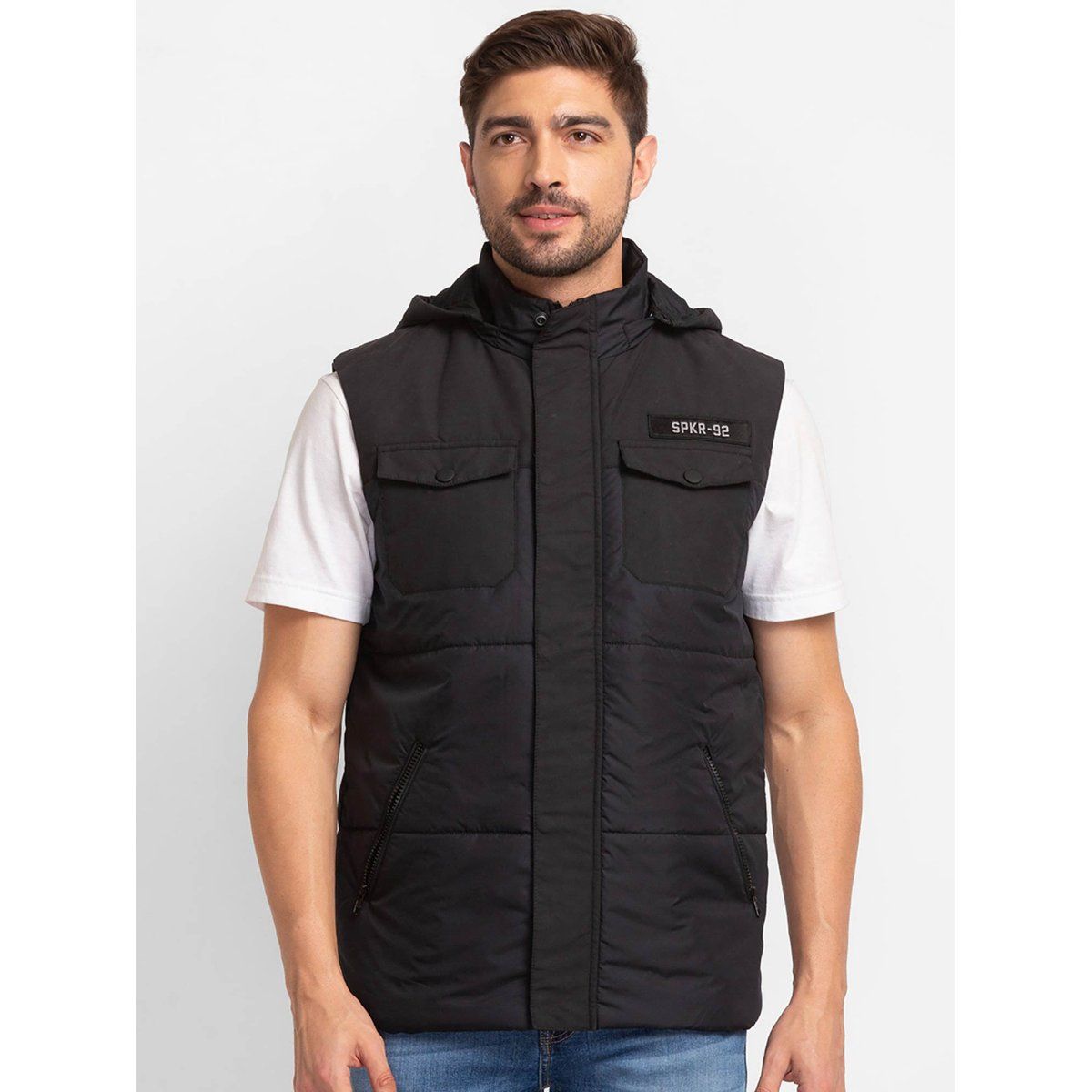 Spykar sleeveless clearance jacket