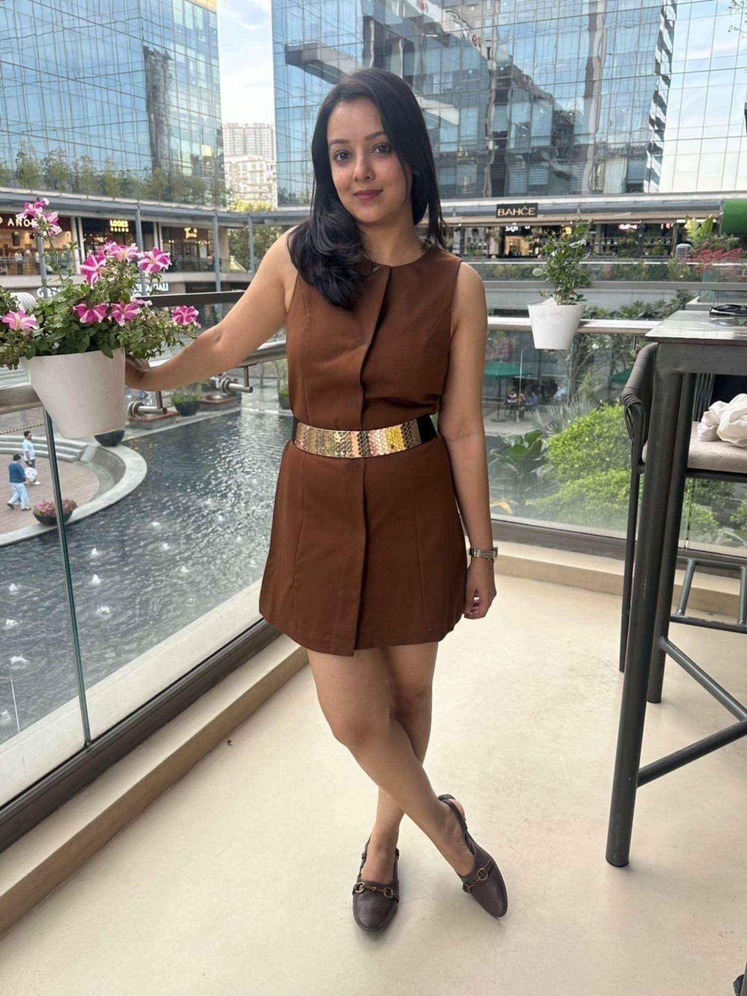 CrossKulture Gold Broad Elastic Women Belt