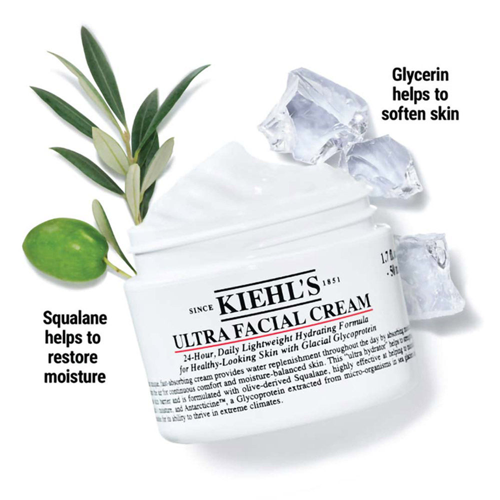 Kiehl's Ultra Facial Cream With Glacial Glycoprotein and Olivederived Squalane Buy Kiehl's