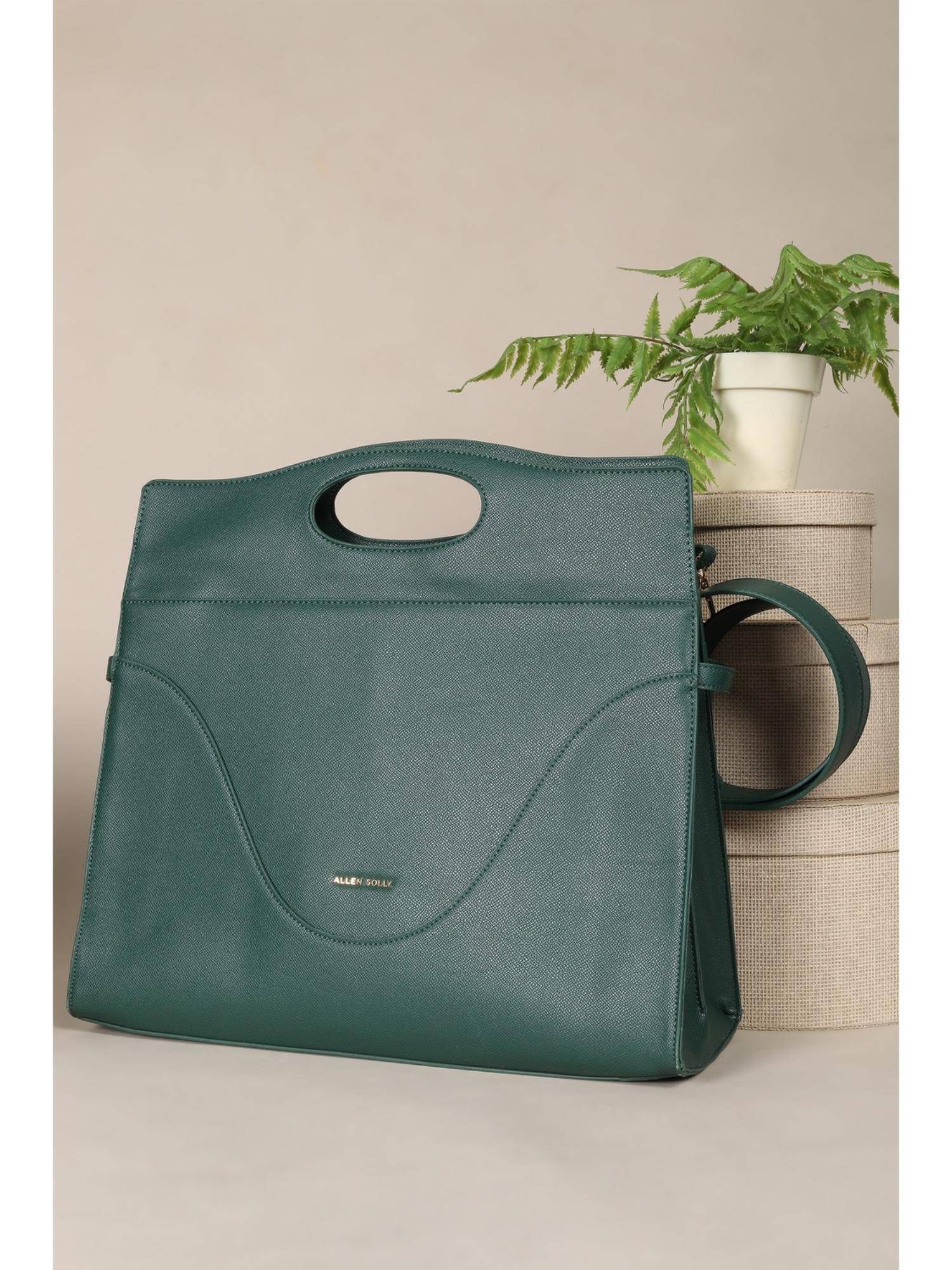 Allen Solly Women Green Casual Handbag With Detachable Strap
