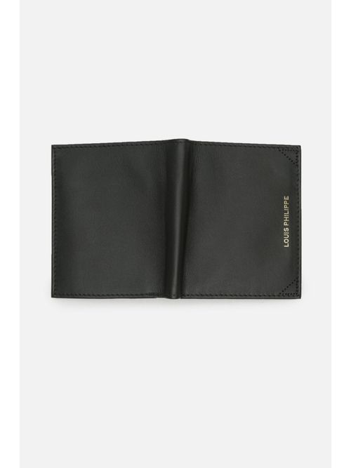 Louis Philippe Men Green Solid Genuine Leather Wallet