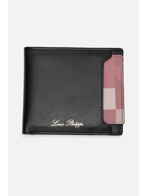 Buy Louis Philippe Men Black Solid Genuine Leather Wallet With