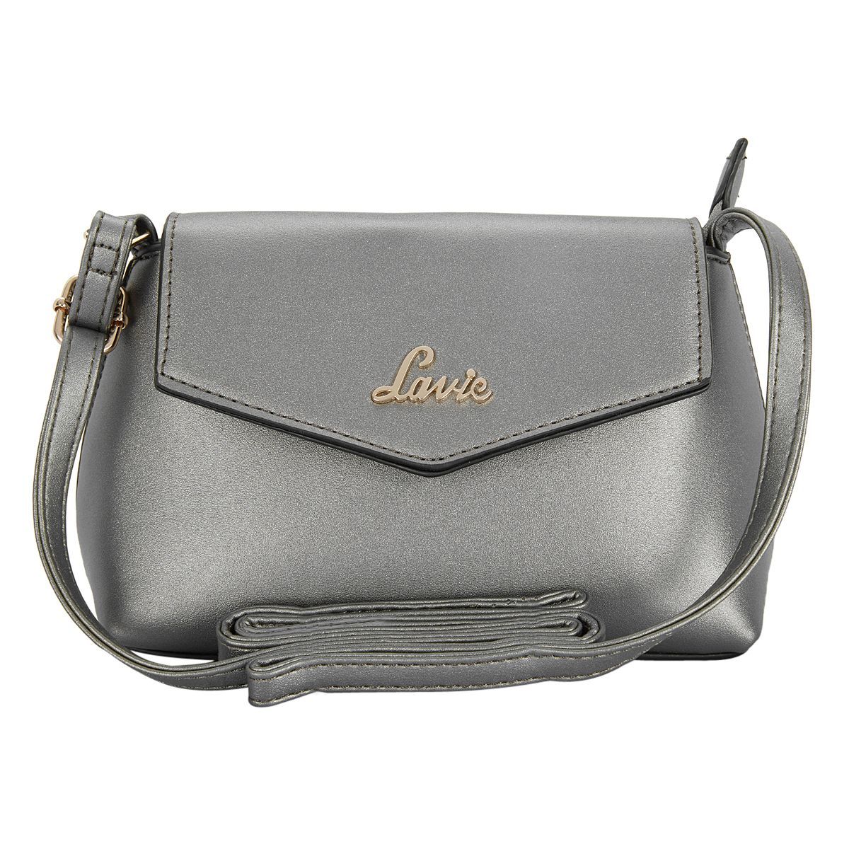 Lavie grey solid hot sale shoulder bag