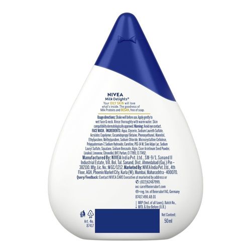 Nivea Milk Delights Face Wash Besan Oily Skin Buy Nivea Milk Delights Face Wash Besan Oily Skin Online At Best Price In India Nykaa nivea milk delights face wash besan oily skin