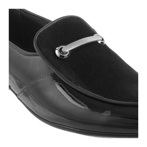 Mochi Men Black Casual Loafers
