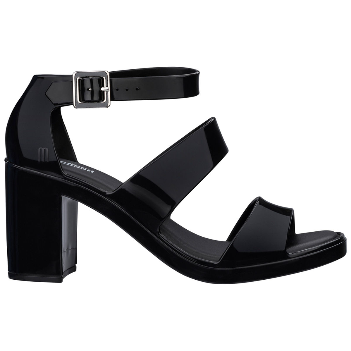 Melissa black online sandals