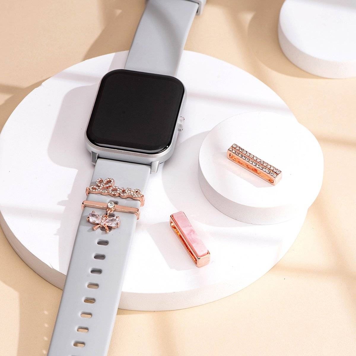 Yellow Chimes Multi Design Watch Charms 4 Pcs