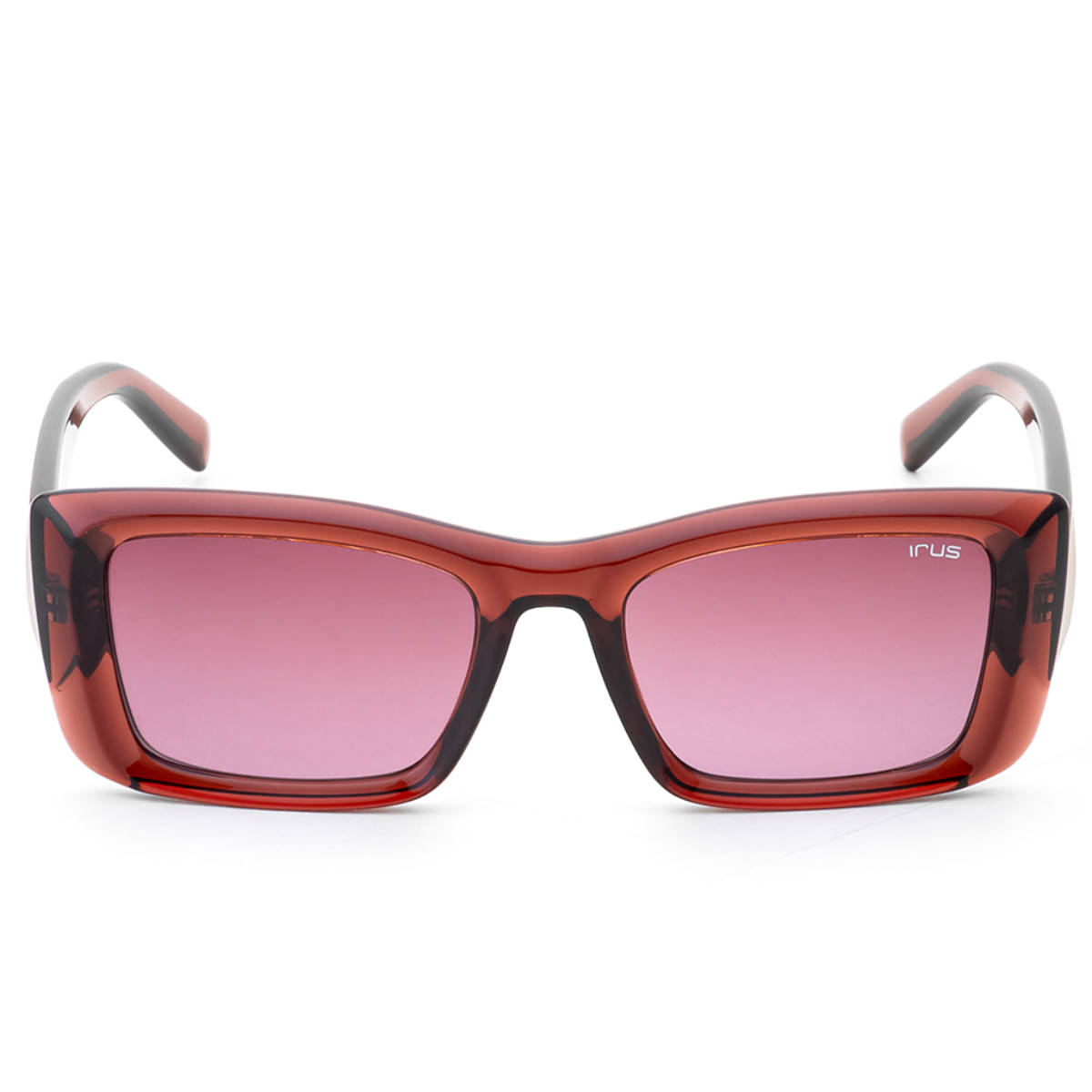 IRUS Women UV Protected Pink Lens Rectangle Sunglasses (52)