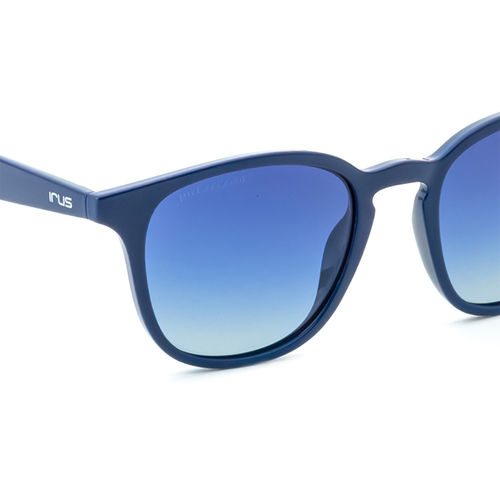 IRUS Men Polarised Blue Lens Cat Eye Sunglasses (50)