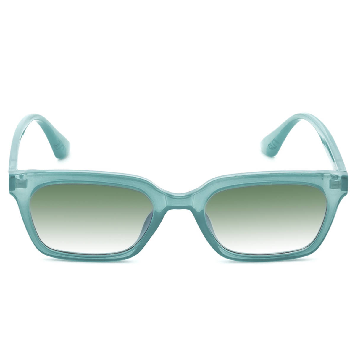 IRUS Women UV Protected Green Lens Rectangle Sunglasses (53)
