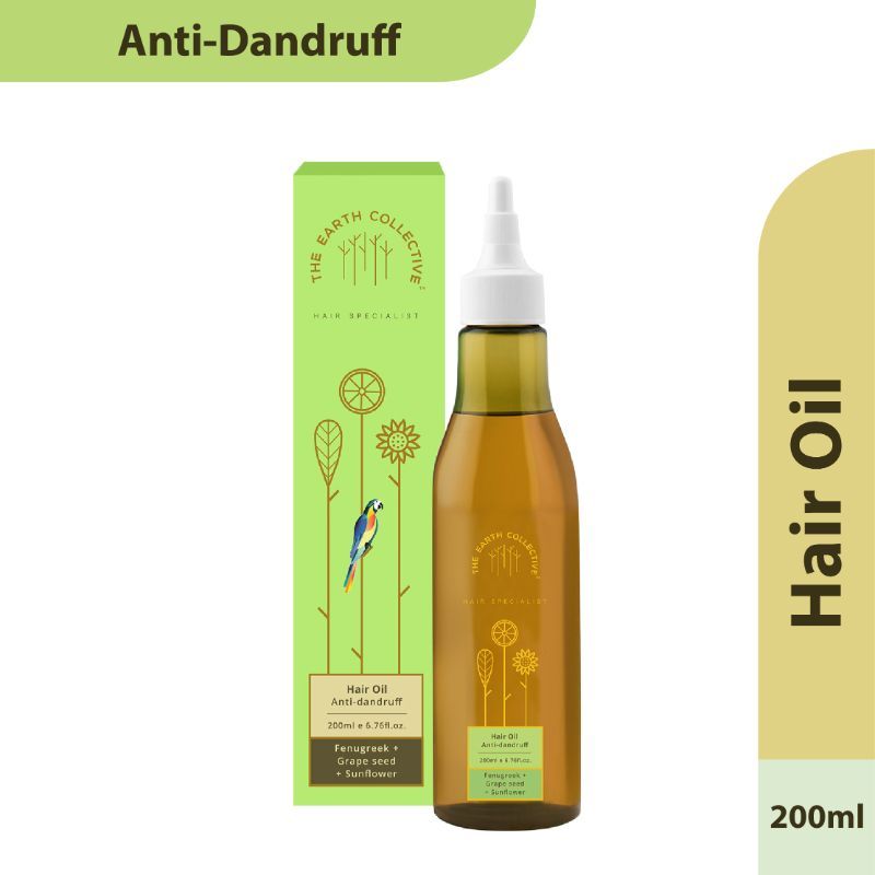 The Earth Collective Hair Oil, Anti Dandruff With Neem & Fenugreek