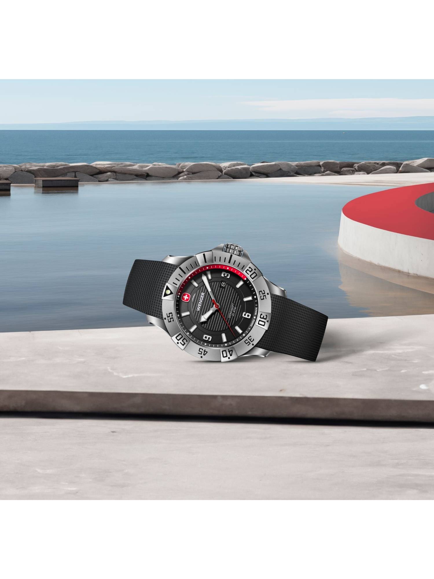 Buy Wenger Seaforce 43 Mm Black Dial Men Analog Watch (01.0641.138