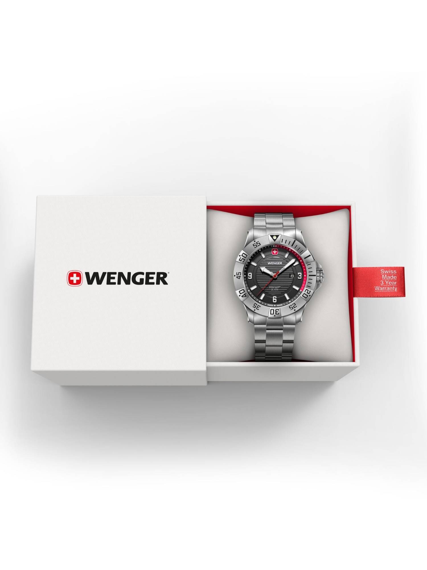 Buy Wenger Seaforce 43 Mm Black Dial Men Analog Watch (01.0641.139