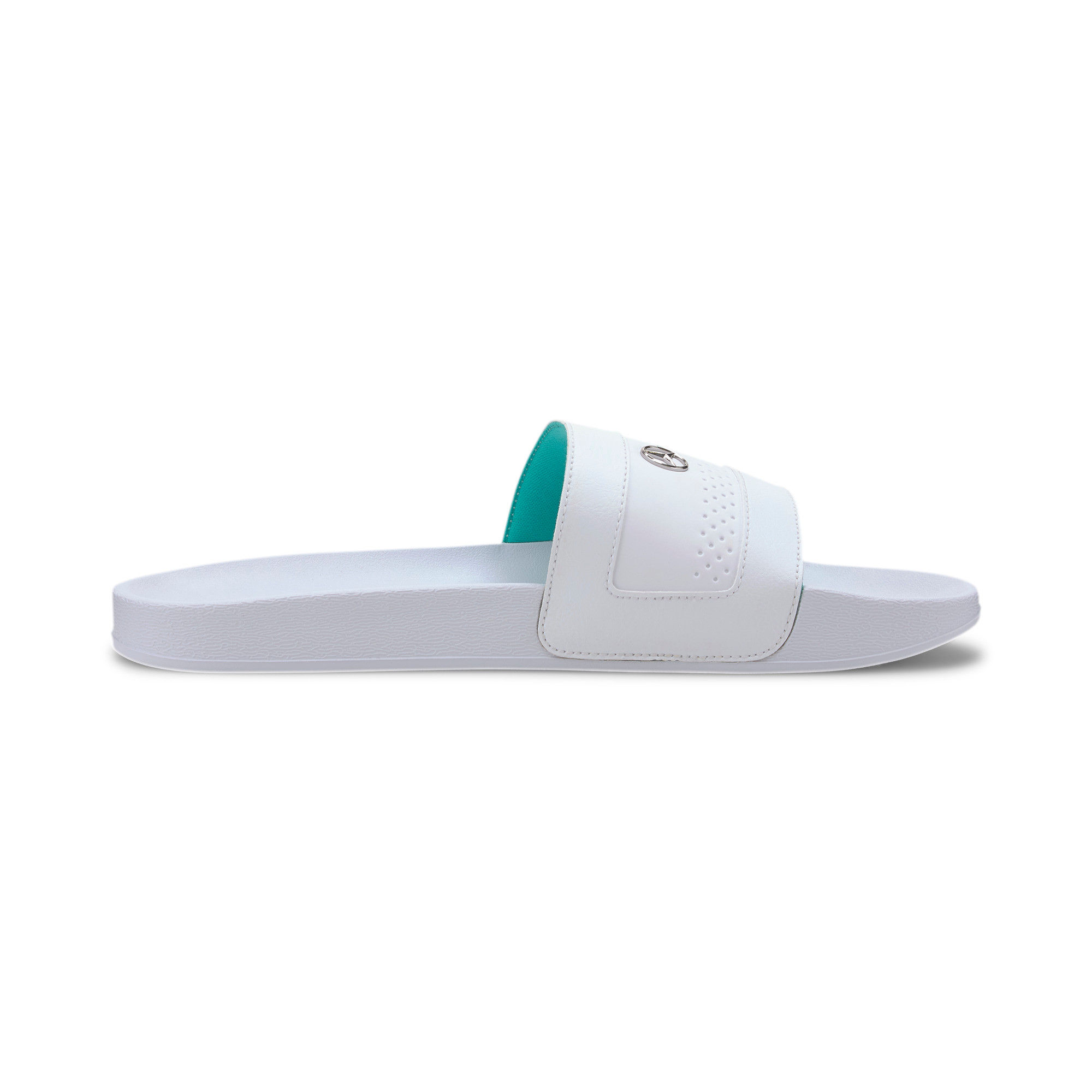 puma mercedes flip flops white