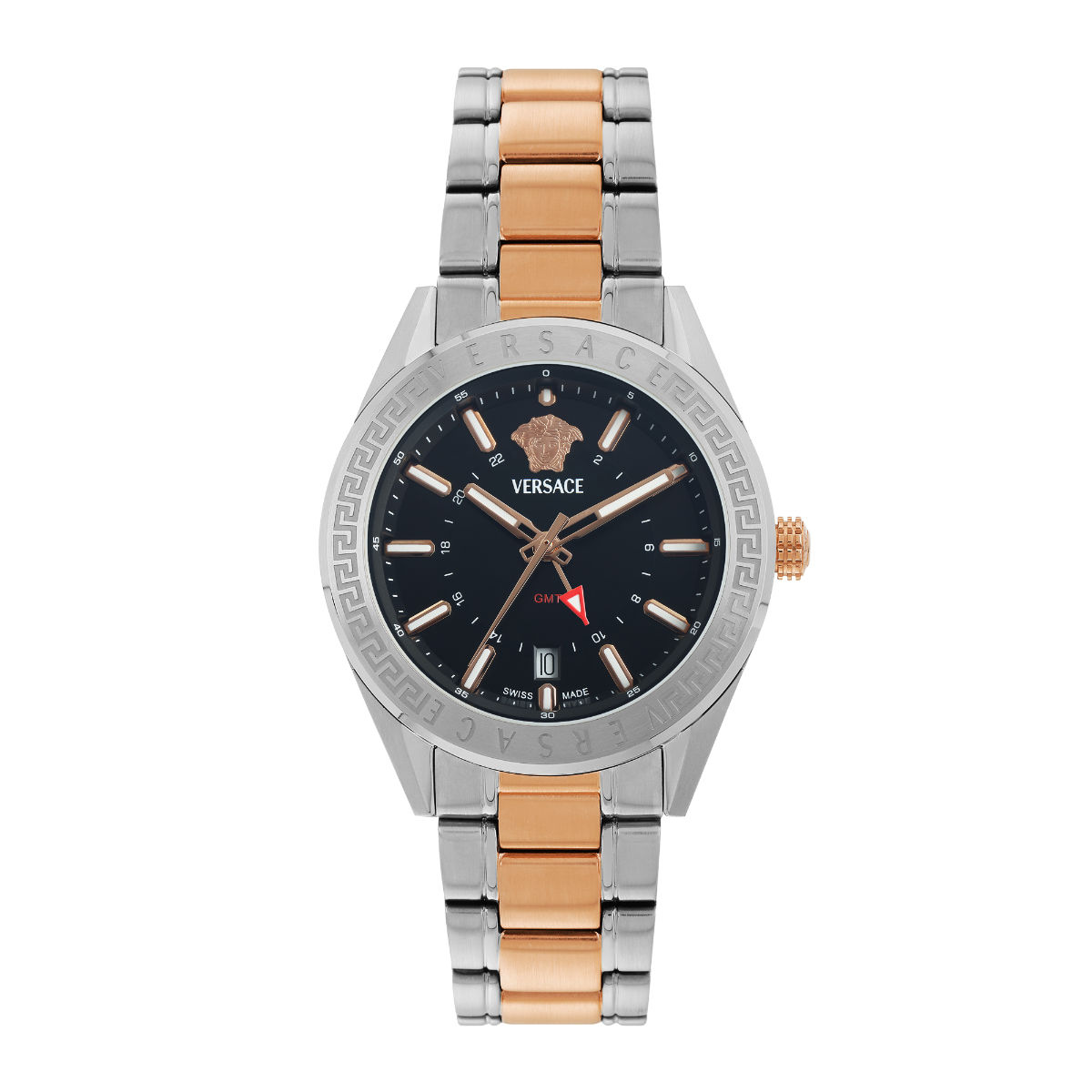 Buy Versace Men V-Code Gmt.Scpecial 42 mm Black Dial Analog Watch 